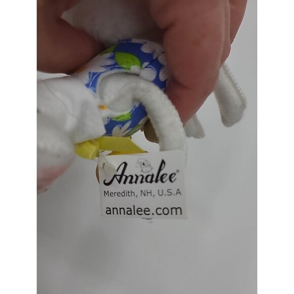 Annalee 6in Easter Boy Bunny Holding Easter Egg New with Tags 200810 Blue Vest - Picture 4 of 6